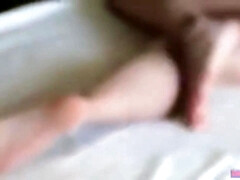 Asiatique, Gros seins, Sucer une bite, Couple, Éjaculation interne, Coréenne, Petite femme, Russe