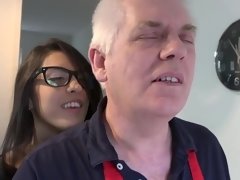 18, 茶髪の, カワイイ, 眼鏡, ハードコア, Hd, ティーン, オッパイの