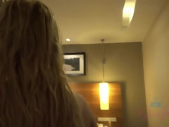 Culo, Rubia, Jeans, Aceite, Pov, Afeitado, Flaco, Tetas