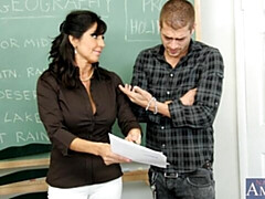 デカ尻, デカチン, デカパイ, フェラチオ, 茶髪の, バック, 淫乱熟女