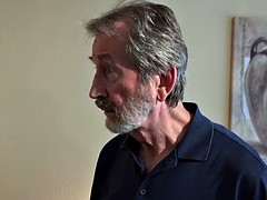 Cute amateur teen has sex with a horny grandpa