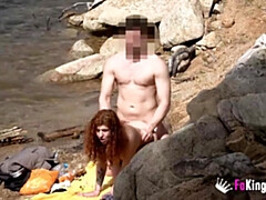 18, 素人, デカパイ, フェラチオ, 現実, 赤毛, スペイン人, ティーン