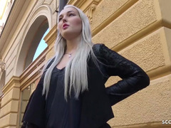 Chica, Rubia, Universitaria, Universidad, Corridas, Alemán, Sexo duro, Tetas