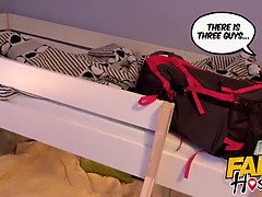 18 jaar, Hd, Klein, Kut duiken, Schreeuwen, Geschoren, Tiener, Nat