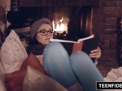 TEENFIDELITY Izzy Bell Creampied On The Couch