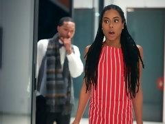 Schwarz, Blasen, Hundestellung, Schwarz, Handjob, Küssen, Jungendliche (18+), Titten