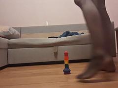 Leie, In den arsch, Crossdresser, Dildo, Schwul, Hardcore, Hd, Solo