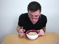 アメリカ人, エロ熟女, Hd, キッチン, 淫乱熟女, 母, ガリガリ, フェラする