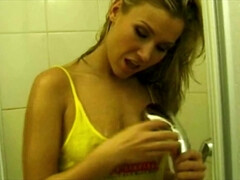 Grote mammen, Blond, Vingeren, Masturbatie