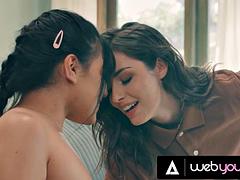 Petite Femdom Summer Col Wants To RUIN Hot Courier Chanel Camryn s Tight Pussy With Her STRAP-ON: Porn