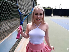 Haley Spades Goes Buckwild At A Public Tennis Court