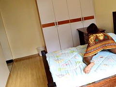 Secret lesbian milf invites her neighbor to a deep massage with her fingers in her pussy