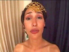 French tramp get used by group : ass-fuck, drinks jizm from spoon