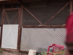 Teen girlfriend hostage and fucked in front of boyfriend