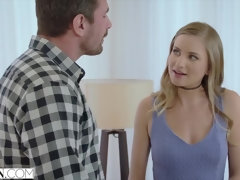 Tussi, Blondine, Blasen, Schwanz, Aufs gesicht abspritzen, Hardcore, Realität, Reiten