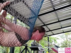 Paar, Domination, Fetisch, Hd, Selbstgemacht, Im freien, Pov, Rau