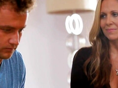 teen couple gets sex lessons from hot mom