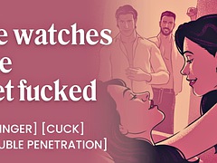 Fucked in front of my husband at a swingers club. Porn for women - EROTIC ASMR AUDIO PORN