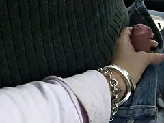 Amateur, Nana, Grosse bite, Gros seins, Sucer une bite, Voiture, Couple, Pov