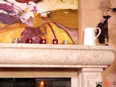 黒人, フェラチオ, チン, 開帳, 毛深い, ヒール, 異人種間, オマンコ