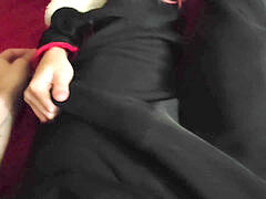 Kitsune, undies, footjob