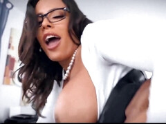 In den arsch, Grosser arsch, Grosse titten, Blasen, Schwanz, Latina, Milf, Büro