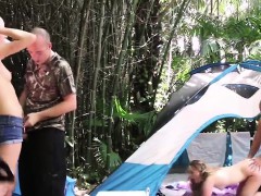 ブロンド, フェラチオ, バック, グループ, ハードコア, Hd, アウトドア, ティーン