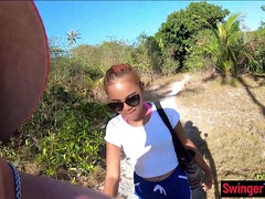 Amateur, Brunette brune, Queue, Petite amie, Hard, De plein air, Public, Thaïlandaise