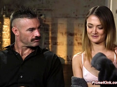 Blasen, Fesselspiele, Braunhaarige, Spermaladung, Schwanz, Fetisch, Würgen, Hd