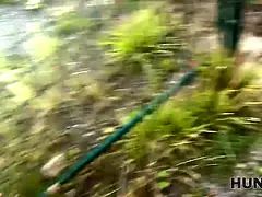 美人, 浮気する, チェコ, Hd, アウトドア, ハメ撮り, オッパイの