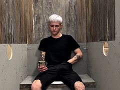 Blasen, Schwul, Handjob, Masturbation, Tätowierung, Flotter dreier