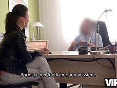 18 jaar, Bruinharig, Hondjeshouding, Europees, Hd, Kantoor, Secretaresse, Zoon