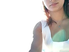Amateur, Chica, Belleza, Tetas grandes, Corrida, Masaje, Al aire libre, Tetas