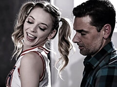 Kont, Grote lul, Hondjeshouding, Natuurlijke tieten, Schoolmeisje, Mager, Tiener, Tieten likken