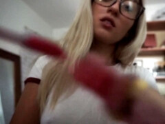 Kont, Lieveling, Grote kont, Fetisj, Huisgemaakt, Gezichtspunt, Alleen, Student