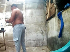 Step Mom Cheats with Daughter's Partner in Backyard - Latina BBW Gets Caught by Neighbors