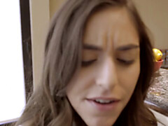 Минет, Брюнетки, Член, От первого лица, Бритые, Сиськи