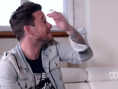 お尻, デカ尻, フランス人, 手コキする, ヒール, キス, オナニー, オーガズム