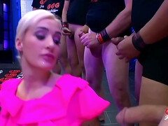 Grote kont, Blond, Groepseks ejactulatie, Lul, Sperma in gezicht, Groepseks, Duits, Hardcore
