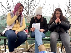 Leie, Arsch, Blondine, Braunhaarige, Im freien, Muschi, Jungendliche (18+), Titten