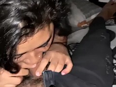 Enthousiasteling, Pijpbeurt, Stel, Sperma, Hardcore, Latijnse vrouw, Rijden, Tiener