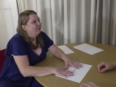 Enthousiasteling, Stel, Sperma, Lul, Rijpe lesbienne, Natuurlijk, Kantoor, Lerarin