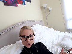 Helped my big boobs MILF stepmom cum by fucking her