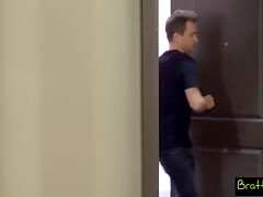 Aziatisch, Grote lul, Bruinharig, Sperma shot, Lul, Dubbele penetratie, Sperma in gezicht, Handbeurt