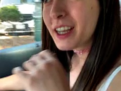Tetas grandes, Mamada, Morena, Despelote, Al aire libre, Pov, Público, Adolescente