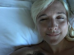 素人, ブロンド, フェラチオ, 中出し, 彼女, ハードコア, なめる, ハメ撮り