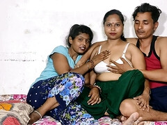 美女, ぽっちゃり, グループ, インド人, 三人