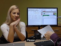 Auditie, Blond, Pijpbeurt, Hd, Geld, Kantoor, Mager, Tiener