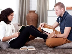 Жопа, Большой член, Минет, Собачьи, Натуральные сиськи, Короткая стрижка, Тощие, Сиськи