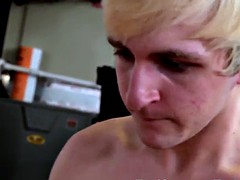 Ginger blinking and fucking cum on her face in a trio